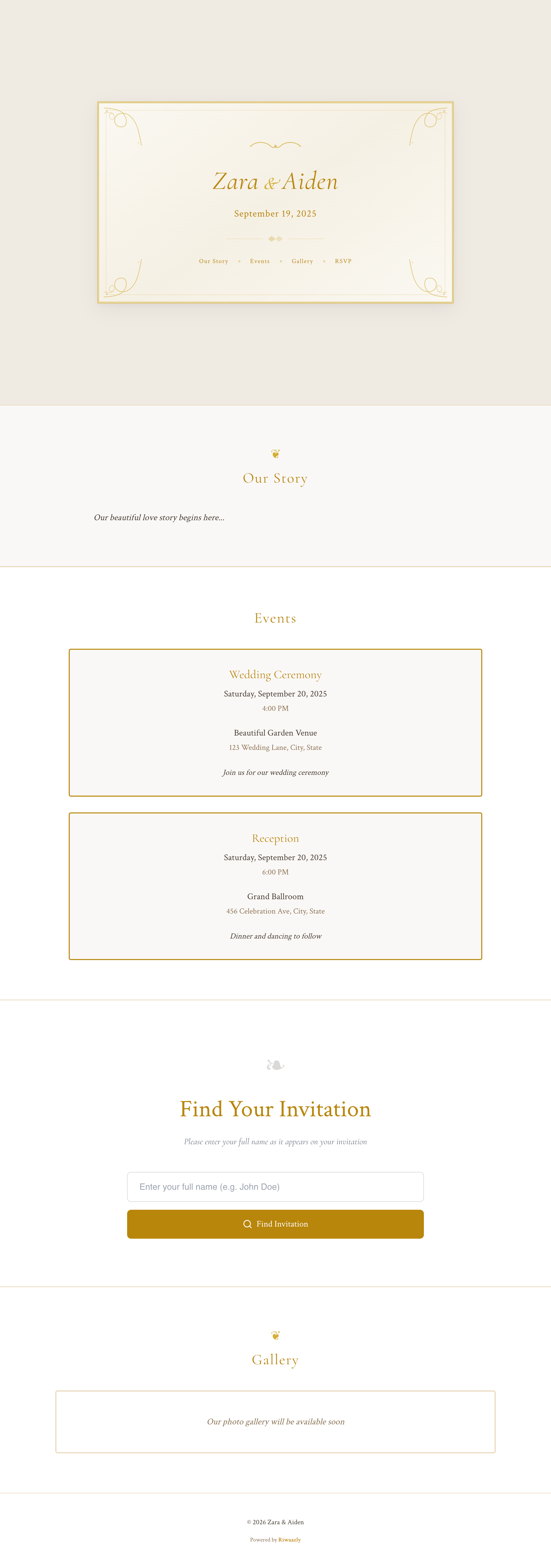 Classic Elegance Template